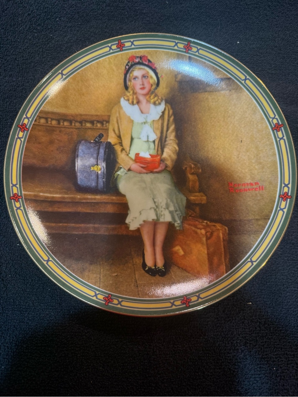 1985 Vintage Norman Rockwell Collector Plate - “A Young Girl’s Dream”